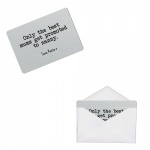 Personalised Only The Best Mums Get Promoted To Nanny Metal Wallet Card